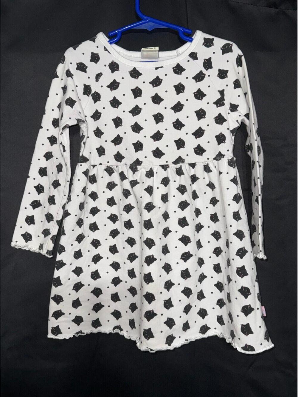 Copper Key Adventure Wear Dress Size 5 Black Cat Faces